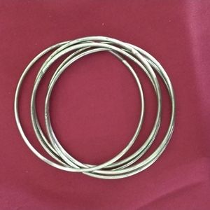 Set of 5 Interlocking Bangle Bracelets